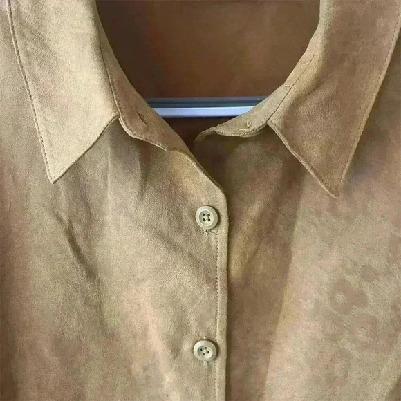 Studio Works Women's XL Brown Button-Down Jacket Long Sleeve - Picture 2 of 8